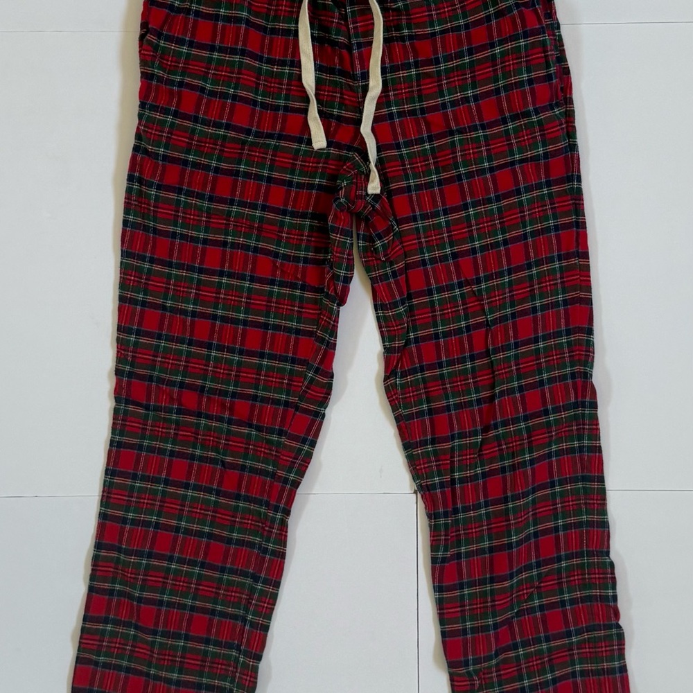 Vineyard Vines Pajama Pants Womens Medium Red‎ Tartan Plaid Cotton Blend Lounge